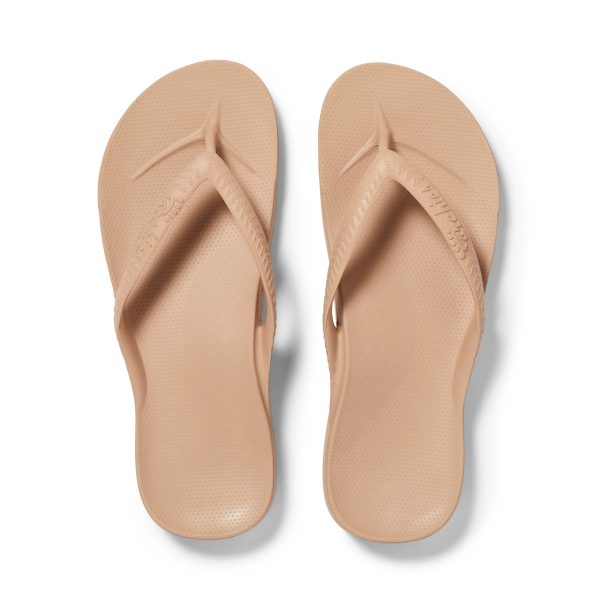 Arch Support Flip Flops - Classic - Tan