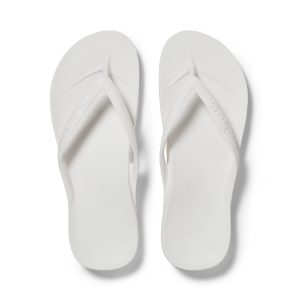 Arch Support Flip Flops - Classic - White